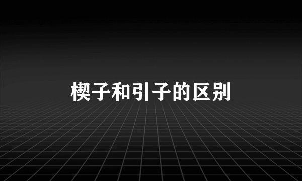 楔子和引子的区别
