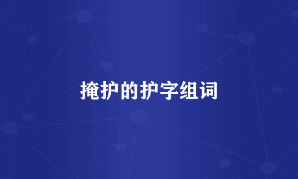 掩护的护字组词