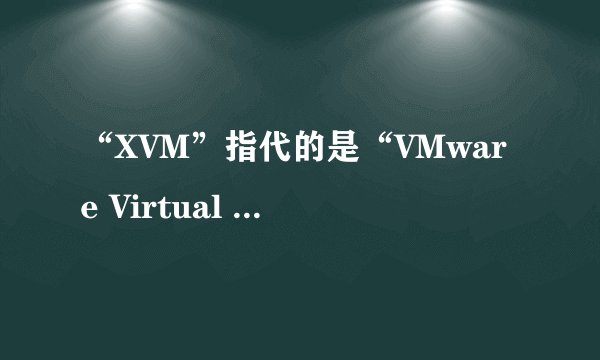 “XVM”指代的是“VMware Virtual Machine Console”吗？