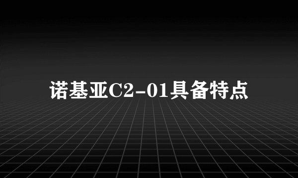 诺基亚C2-01具备特点