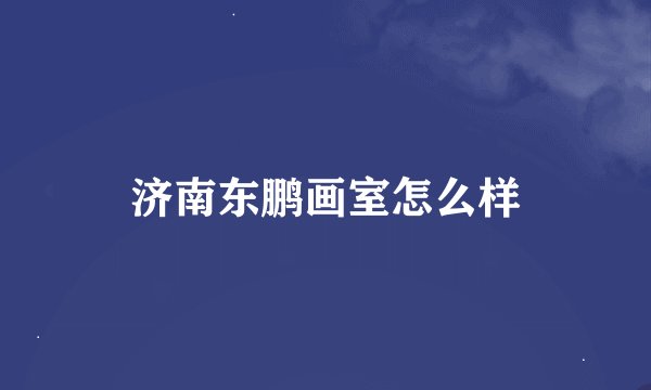 济南东鹏画室怎么样
