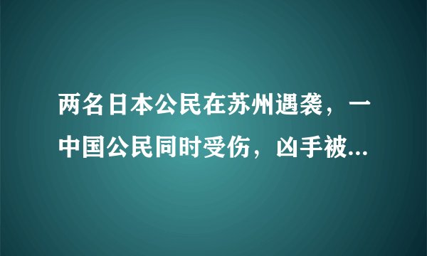 两名日本公民在苏州遇袭，一中国公民同时受伤，凶手被抓获，具体情况如何袭击者将承担怎样的责任
