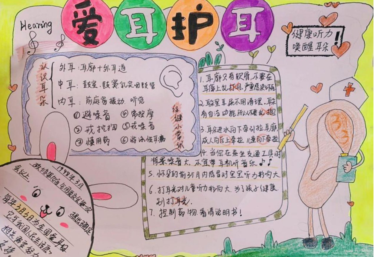 爱耳手抄报内容怎么写