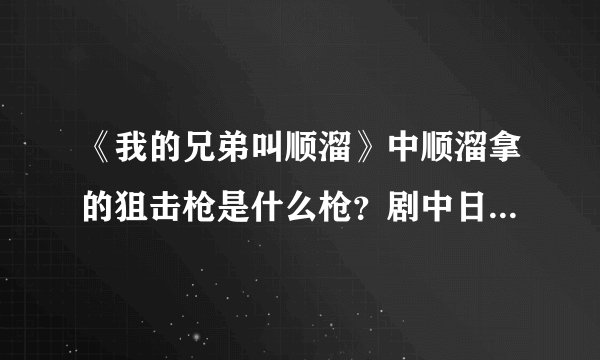 《我的兄弟叫顺溜》中顺溜拿的狙击枪是什么枪?剧中日本狙击手山本拿的那又试什么枪?