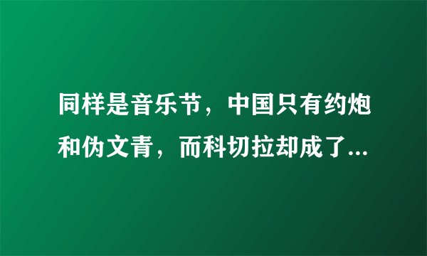 同样是音乐节，中国只有约炮和伪文青，而科切拉却成了世界第一