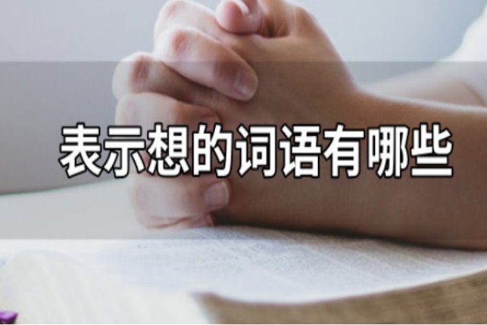 表示想的词语有哪些？