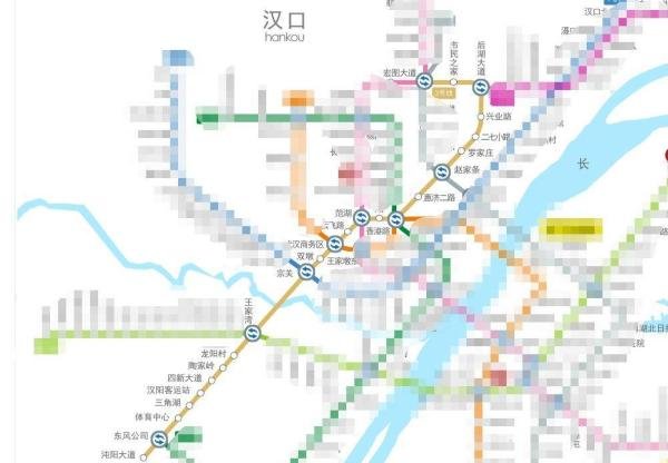 武汉地铁3号线地铁站点线路图
