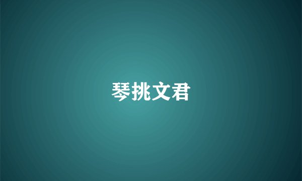 琴挑文君