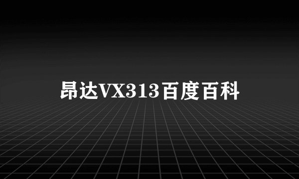 昂达VX313百度百科