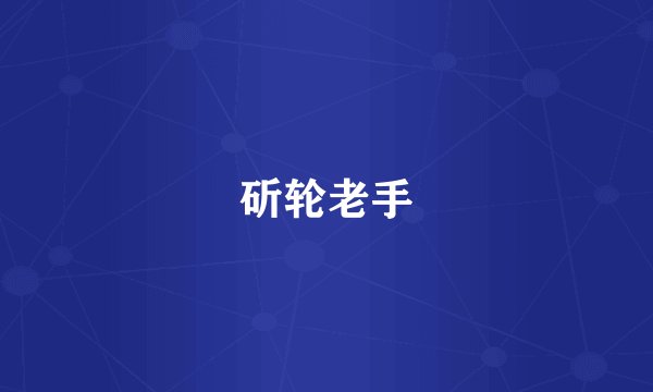 斫轮老手