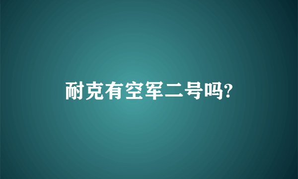 耐克有空军二号吗?