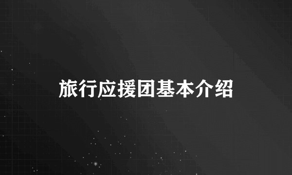 旅行应援团基本介绍