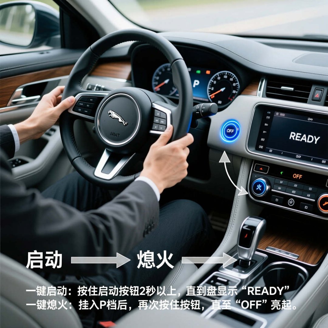 捷豹怎么启动和熄火
