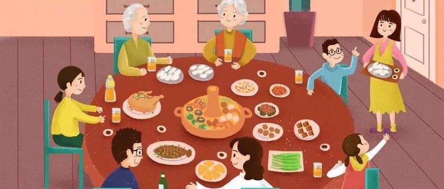 爸爸跨桌给女儿一只一只夹鸡腿,满含爱意,这样的氛围,家人是如何相处的?