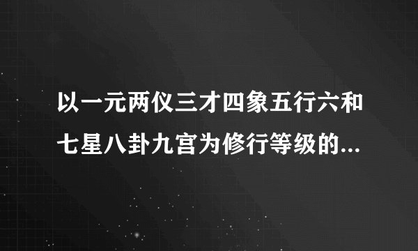 以一元两仪三才四象五行六和七星八卦九宫为修行等级的玄幻小说，主角有条好友的狼，有个分身叫殇有修罗族