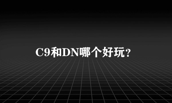 C9和DN哪个好玩？