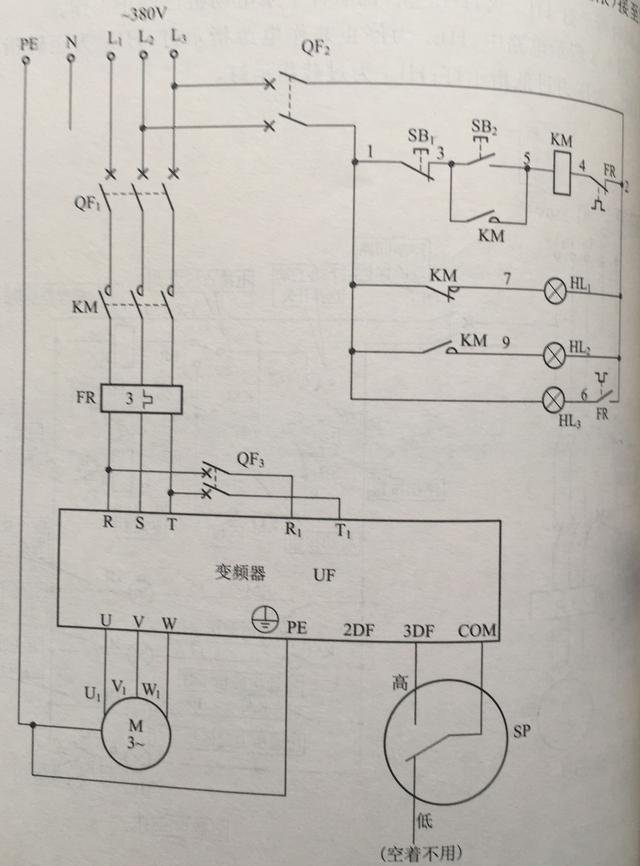 电接点压力表与变频器的接法,带图