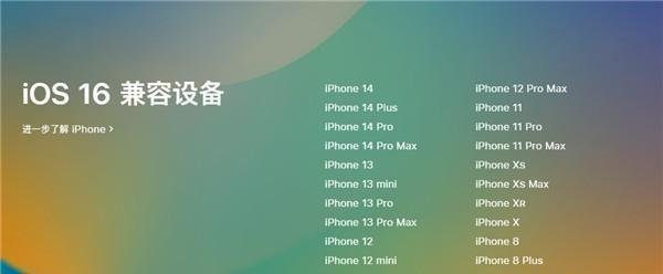 苹果iOS 16正式版推送 可升级机型公布