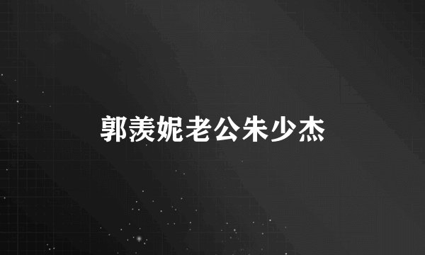 郭羡妮老公朱少杰