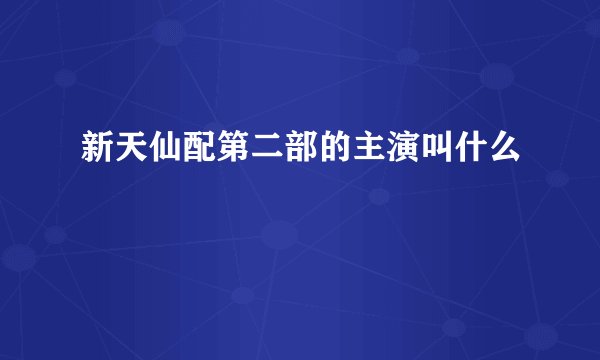 新天仙配第二部的主演叫什么