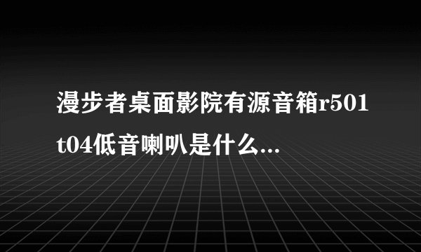 漫步者桌面影院有源音箱r501t04低音喇叭是什么样子的?