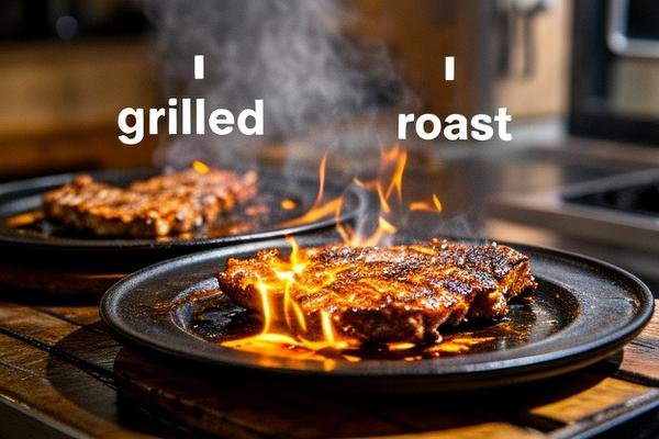 grilled和roast的区别