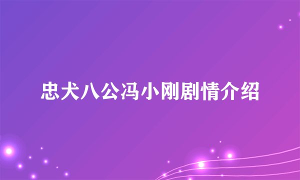 忠犬八公冯小刚剧情介绍
