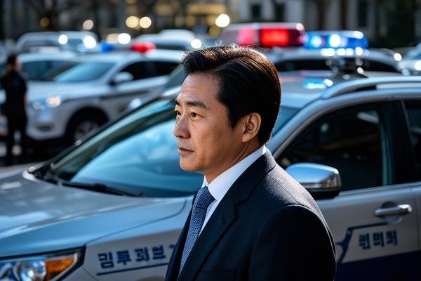 尹锡悦官邸前警车排成长龙