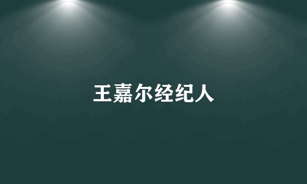 王嘉尔经纪人