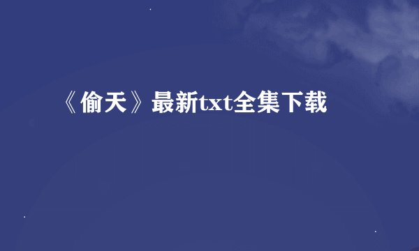 《偷天》最新txt全集下载