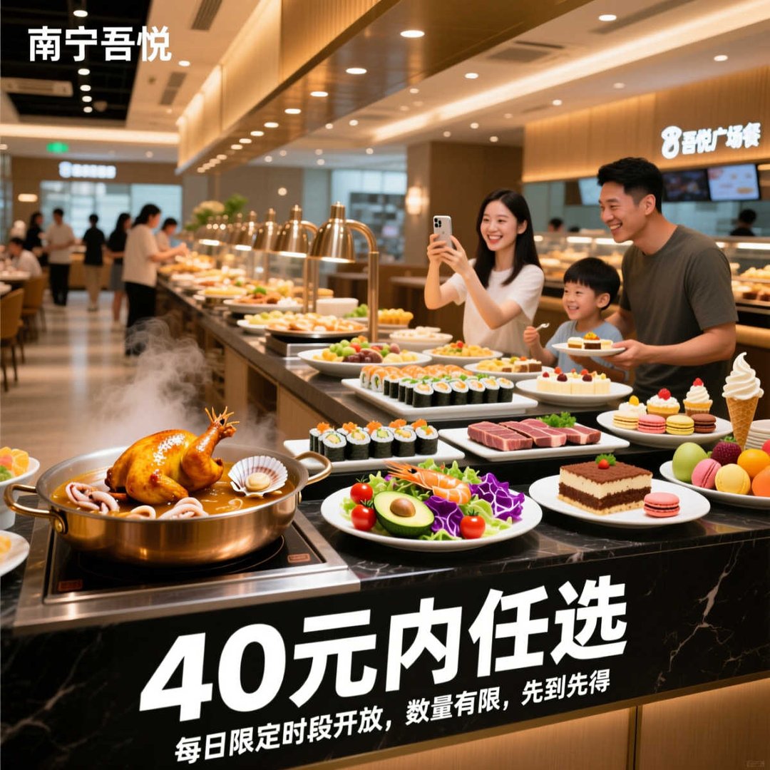 南宁吾悦广场的自助餐多少钱一位啊
