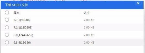 如何使用爱思助手备份iPhone的shsh文件