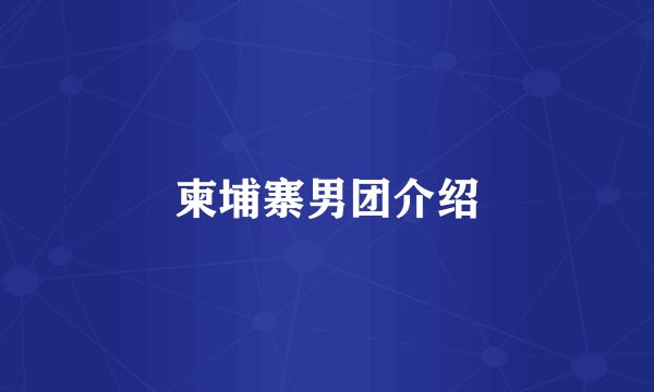 柬埔寨男团介绍