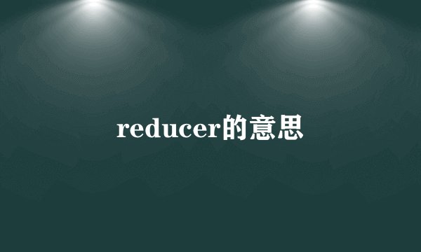 reducer的意思