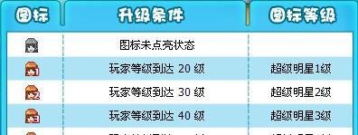 点亮超级明星图标
