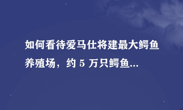 如何看待爱马仕将建最大鳄鱼养殖场,约 5 万只鳄鱼将用于产品供应?