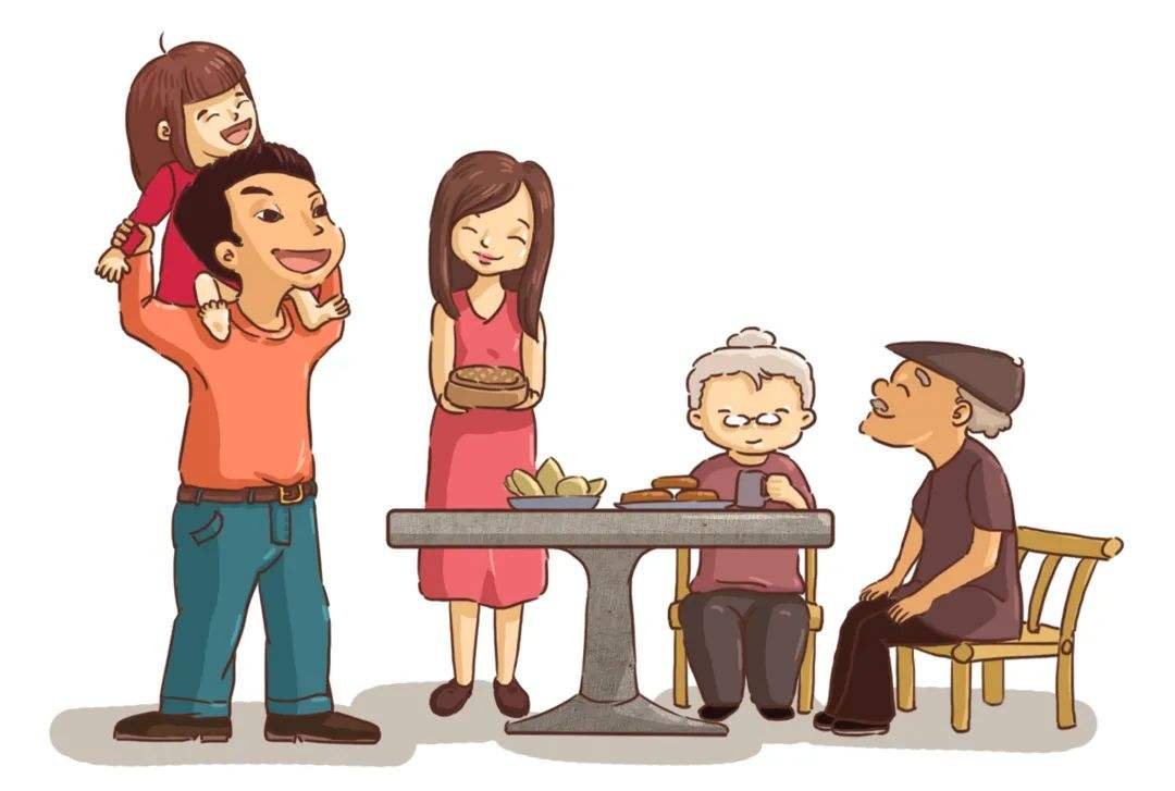 爸爸跨桌给女儿一只一只夹鸡腿,满含爱意,这样的氛围,家人是如何相处的?