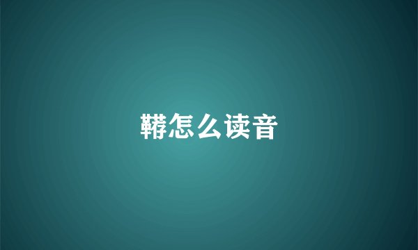 鞯怎么读音