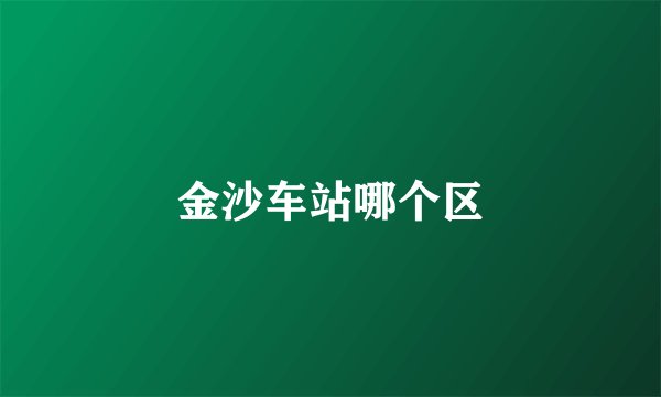 金沙车站哪个区