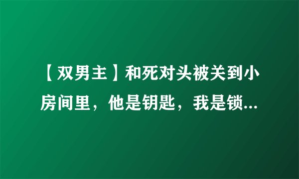 【双男主】和死对头被关到小房间里，他是钥匙，我是锁孔...