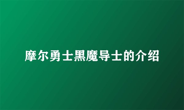 摩尔勇士黑魔导士的介绍