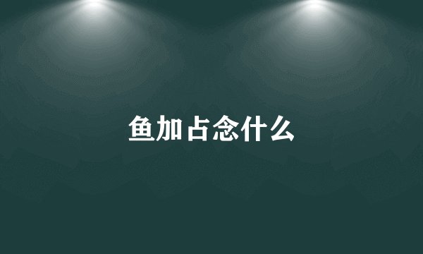 鱼加占念什么