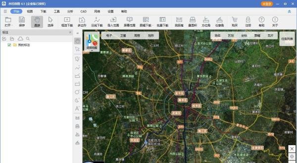 如何申请天地图key并在水经微图中加载地图
