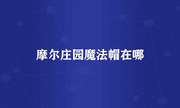 摩尔庄园魔法帽在哪