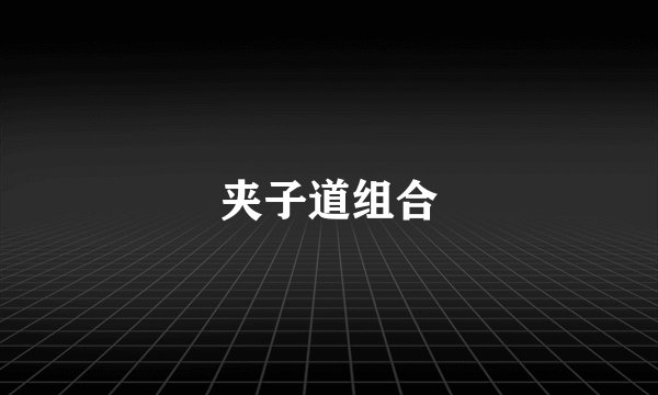 夹子道组合
