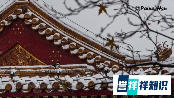 11月的北京 暴雪中的景山