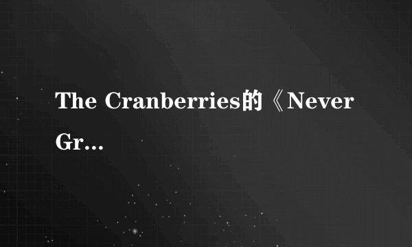 The Cranberries的《Never Grow Old》中英文歌词对照?