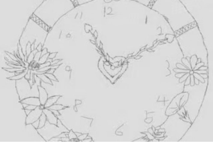 花钟的简笔画怎么画