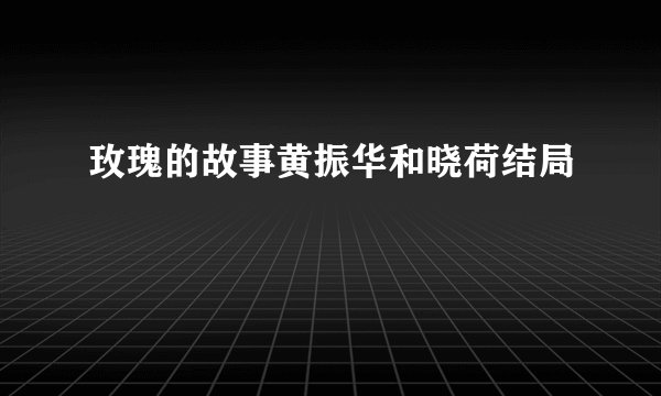 玫瑰的故事黄振华和晓荷结局