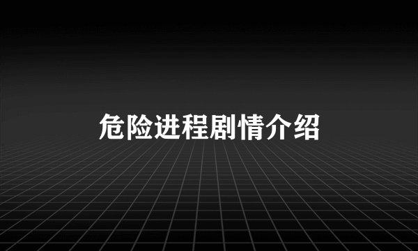 危险进程剧情介绍